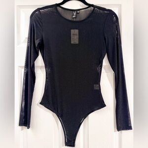 Windsor Sheer Black Bodysuit